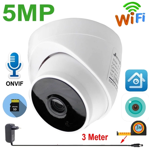 ICSee-cámara IP de 5MP para vigilancia de seguridad, Audio, visión nocturna, domo, Wifi, casa, matriz de luz Rectangular, Xmeye JIENUO ► Foto 1/6