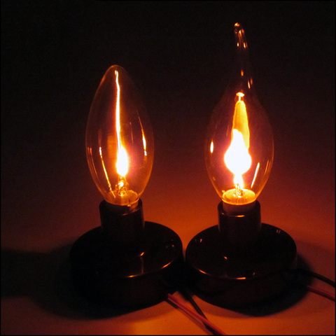 E14 E27 Vintage llama parpadeante fuego bombilla LED Edison AC 220V luz de la vela 3W bombillas LED para hogar de fuego bombilla de edison bombilla dropship ► Foto 1/6