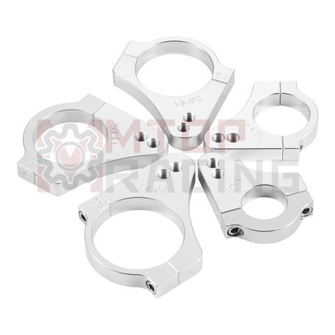 Amortiguador de dirección Universal de aluminio para motocicleta, soporte de abrazadera de montaje de marco de horquilla de 30mm, 32mm, 33mm, 35mm, 37mm, 38mm, 39mm, 40mm y 45mm ► Foto 1/6