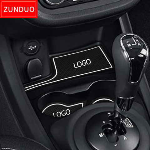 ZUNDUO-tapete antideslizante para puerta de Lada Vesta, accesorios de posavasos de goma, 6 uds., cojín de taza, pegatinas de diseño para coche, 2015 ~ 2022 ► Foto 1/6