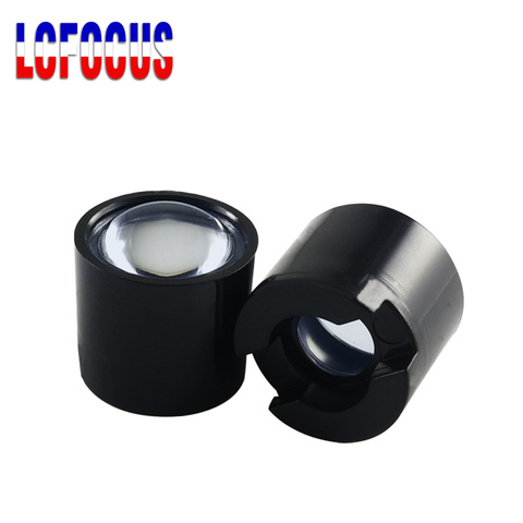 Colimador de Reflector de lente LED IR de 10, 15, 30, 45 grados, 14,5mm, con soporte blanco negro, para 1W, 3W, 5W, luz LED para lámpara de estrella de alta potencia ► Foto 1/6