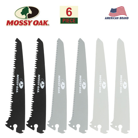 Mossy Oak-Sierra plegable 3 en 1 para acampada, hojas de repuesto para jardín, herramienta de repuesto, solo hojas de sierra, 6 piezas ► Foto 1/6