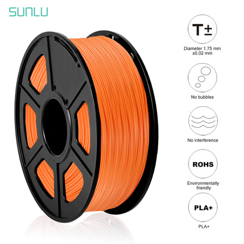 SUNLU-filamento de impresora 3D PLA PLUS, 1,75mm, 1KG, 2,2 libras, Material de impresión 3D DIY con carrete, 3D embalaje al vacío de impresión, envío rápido ► Foto 1/6