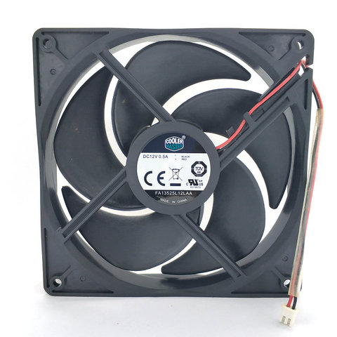 Nuevo Original FA13525L12AA DC12V 0.50A 135x135x25MM 2 líneas ventilador de enfriamiento de ordenador ► Foto 1/6