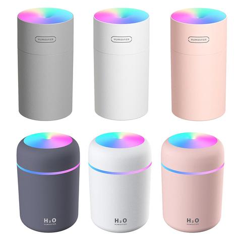 270ml USB humidificador de aire del difusor ultrasónico de Aroma coche fabricante de la niebla con 7 colores LED nocturno luces Mini Oficina purificador de aire ► Foto 1/6