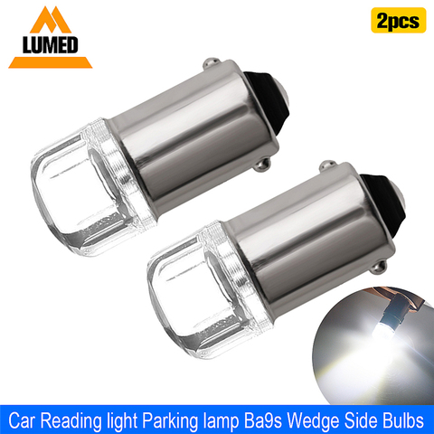 2x BA9S T4W LED luz del coche del bulbo T2W T3W H5W interior del coche luz LED de matrícula 2 LED 2835 SMD DC12V 12913 de 12910 a 12929 ► Foto 1/6