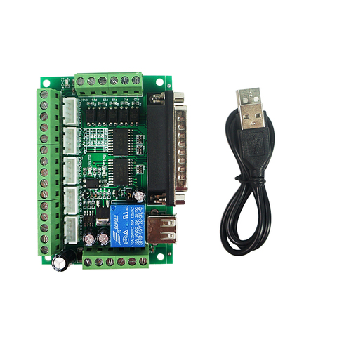 Placa de ruptura MACH3 máquina de grabado CNC de 5 ejes CNC, acoplador óptico para controlador de unidad de Motor paso a paso con Cable USB ► Foto 1/6