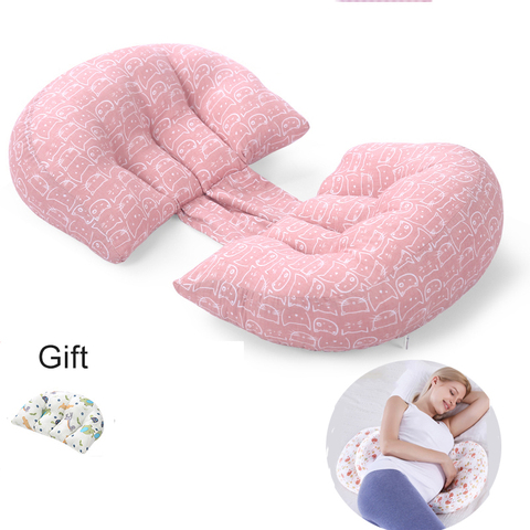 Cojín multifuncional para el vientre en forma de U para embarazadas, almohada de apoyo para el vientre, cojín lateral para dormir, accesorios de maternidad ► Foto 1/6