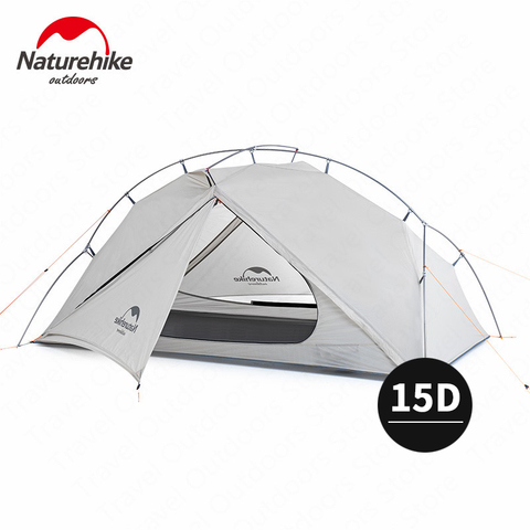 Tienda de campaña Naturehike serie VIK de 930g, tienda de campaña 15D de silicona con poste de aluminio y nailon, tienda ultraligera para exteriores, 1 tienda de campaña para NH18W001-K ► Foto 1/6