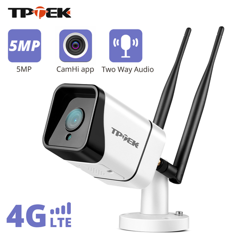 5MP 2MP tarjeta SIM 3G 4G cámara IP inalámbrica 1080P al aire libre dos manera CCTV de Audio de 4G cámara de vigilancia CamHi Camara Cam ► Foto 1/6