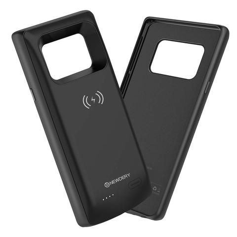 Funda de batería de 10000mAh para Samsung note 9 S20 Plus, carcasa de Banco de energía inalámbrica Qi para Samsung Galaxy S10 plus S20 +, color negro, nueva ► Foto 1/6