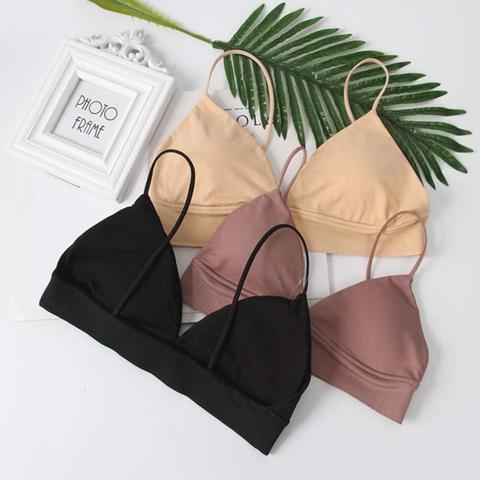 3 colores de las mujeres Tops Lencería sin tirantes volver sin respaldo Sujetador Bandeau Sexy Slim depósitos sólidos ropa interior dama Wrap ► Foto 1/6