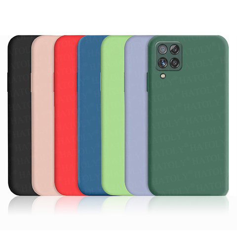 Funda de silicona líquida a prueba de golpes para Samsung Galaxy A12, carcasa trasera suave para Samsung A12 A21S, A12 5G ► Foto 1/6