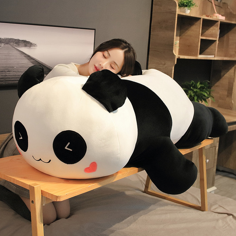 1PC/30/60/85cm de dibujos animados lindo Panda grande juguetes de peluche travieso Panda para los niños regalo de cumpleaños de las niñas ► Foto 1/6