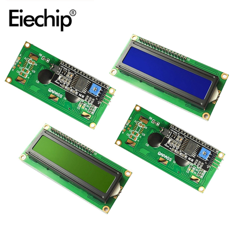 Módulo LCD de 16x2 IIC/I2C PCF8574 LCD1602, pantalla LCD de personaje, color azul/verde, luz negra, 5V para Arduino MAEG2560 UNO R3 ► Foto 1/6