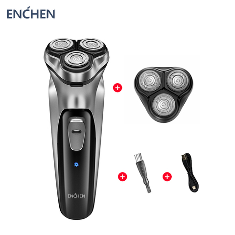 ENCHEN-máquina de afeitar eléctrica Blackstone para hombre, maquinilla de afeitar facial con cuchilla extra flotante 3D, afeitadora recargable por USB para Barba ► Foto 1/6