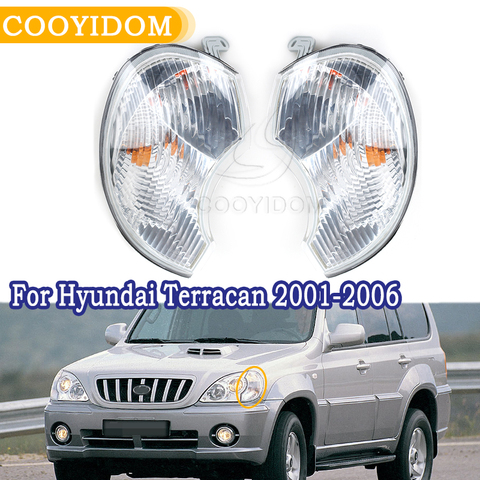 Lámpara de esquina de combinación frontal LH y RH para hyundai Terracan, lámpara de curva de 2001-2006, luz ancha 92301H1010 92302H1010 ► Foto 1/6