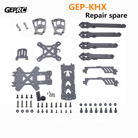 GEPRC GEP-KHX4 5 5 5 6 6 7 pulgadas elegante híbrido-X de fibra de carbono kit de armazón de cuadricóptero reparación brazo tornillo piezas ► Foto 1/6