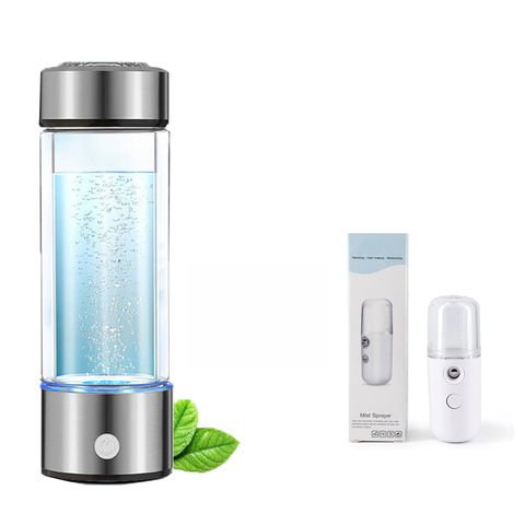 YenvQee-generador de hidrógeno portátil, ionizador de filtro de agua puro H2 rico en hidrógeno alcalino con Usb, humidificador, 420ML ► Foto 1/6