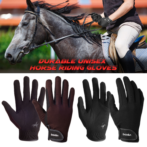 Guantes de montar a caballo profesionales para hombres y mujeres, guantes deportivos de béisbol y Softball, ecuestres, para montar a caballo, Unisex ► Foto 1/6