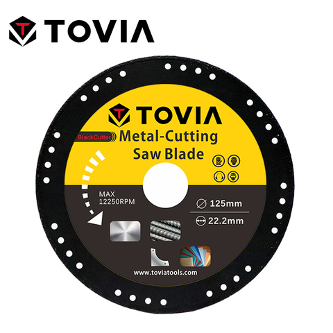 TOVIA, hoja de sierra Circular de diamante de 125mm, disco para corte de acero inoxidable, disco para corte de aluminio para hoja de sierra de Metal, disco de sierra de 115mm ► Foto 1/6
