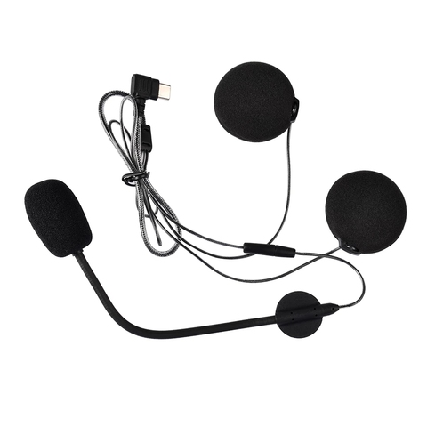 Fodsports-auriculares con micrófono, solo para casco de motocicleta, intercomunicador Bluetooth, M1-S Plus ► Foto 1/2