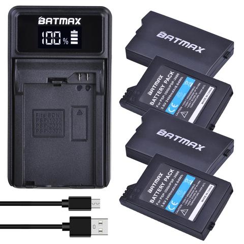 Batmax-Batería de PSP-2000 + Cargador USB LED para Sony PSP2000 PSP3000 PSP 2000 3000, mando portátil para PlayStation ► Foto 1/6