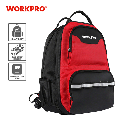 WORKPRO 2022 nuevo diseño bolsa de herramientas multifunción mochila bolsa organizador bolsas de herramientas impermeables mochila ► Foto 1/6