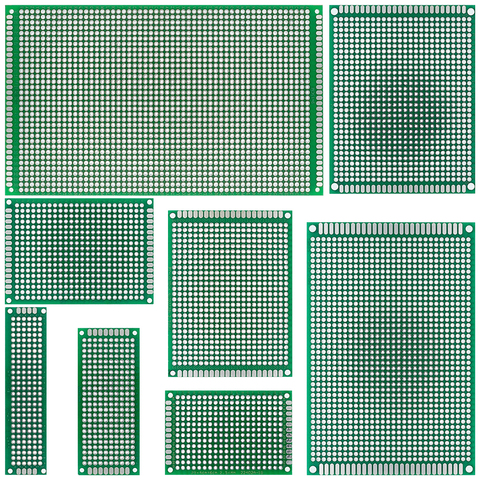 Prototipo de doble cara Diy, placa PCB de circuito Universal impresa, para Arduino Protoboard, 9x15, 8x12, 7x9, 6x8, 5x7, 4x6, 3x7, 2x8 cm ► Foto 1/6