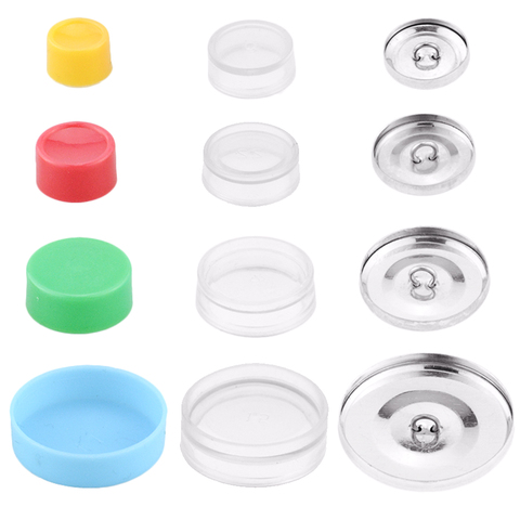 10 unids/pack/20/25/30/40mm creativa bolsa de tela cubierta botones Kit DIY tela bolsa de hebilla de botón redondo Base artesanías hechas a mano DIY ► Foto 1/6