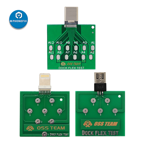 Placa de prueba flexible Micro Dock USB tipo C Lightning U2, puerto de carga de batería, herramienta de diagnóstico de prueba para iPhone y Android ► Foto 1/6