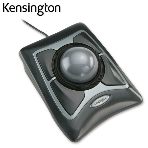 Kensington-ratón Trackball Original con cable USB, óptico con anillo de desplazamiento, bola grande para AutoCAD/PS K64325 ► Foto 1/6