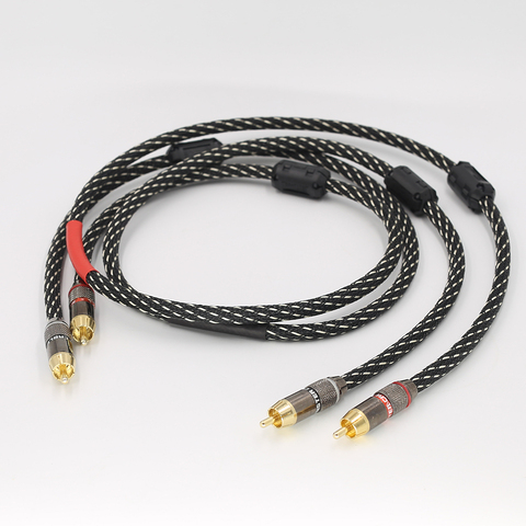 Audiocrast-Cable RCA A53 estéreo HIFI par, alta calidad, Audio Hi-Fi 2rca a 2rca, Cable de interconexión ► Foto 1/6