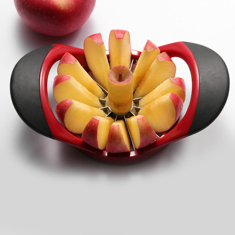Apple cortadora Corer pera cúter del acero inoxidable de la fruta Peeler herramienta de corte separador de fruta helicóptero cocina Gadgets Herramientas ► Foto 1/5