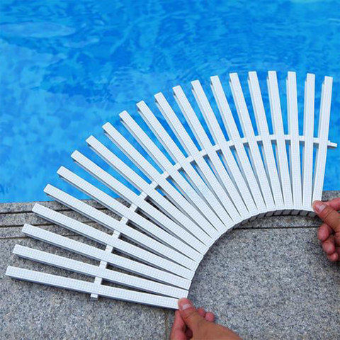 Rejilla de desbordamiento para piscina, tablero antideslizante, rejilla de drenaje de agua para piscina, accesorios de equipo para piscina ► Foto 1/6