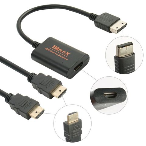 Adaptador HDMI para consolas Sega Dreamcast Cable HDMI/hd-link ► Foto 1/6