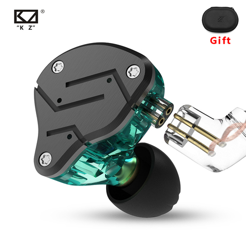 KZ ZSN-auriculares internos híbridos 1DD + 1BA, con micrófono y cancelación de ruido, para música HiFi, estéreo deportivo ► Foto 1/5