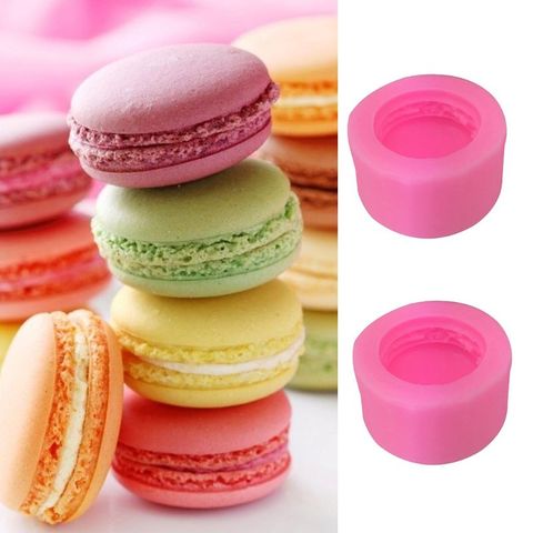 3D FORMA DE Macaron de jabón de silicona molde para Fondant de Chocolate caramelo jabón de arcilla de polímero manualidades molde utensilio decorativo para repostería ► Foto 1/6