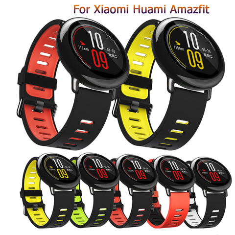 Correa de silicona de repuesto para reloj inteligente Xiaomi Huami Amazfit Stratos 3, 2, 2S ► Foto 1/6