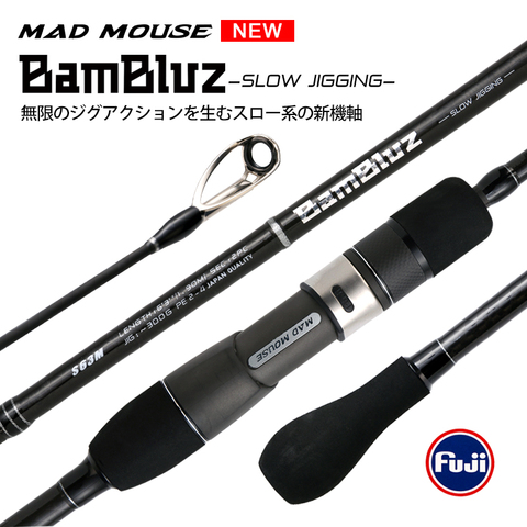 MADMOUSE-varilla de carbono para bote oceánico, BamBluz de Fuji de piezas completas, varilla de Jigging lenta, 2022 M, envío/fundición, ML/M/MH, novedad de 1,9 ► Foto 1/6