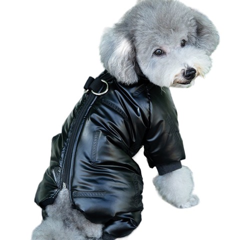 Ropa de invierno para perro, mono, ropa cálida para mascotas, Pomerania, caniche, bichón, Schnauzer, disfraz de perro, abrigo impermeable, chaqueta, envío directo ► Foto 1/6