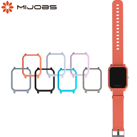 Mijobs 20mm correa de muñeca de plástico duro PC funda protectora para Xiaomi Huami Amazfit Bip BIT PACE Lite reloj inteligente juvenil ► Foto 1/6