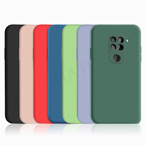 Para Xiaomi Redmi Nota 9S 9 Pro caso cubierta de Mi nota 10 10 10 10T Lite Pro líquido de silicona amortiguador suave TPU teléfono caso Redmi 9A 9C ► Foto 1/6