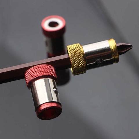 Anillo magnético de aleación S2, destornillador de acero de 1/4 pulgadas y 6,35mm, magnético de brocas extraíbles para vástago hexagonal, destornillador eléctrico ► Foto 1/6