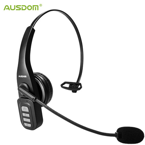 AUSDOM-auriculares inalámbricos BW01 con Bluetooth 5,0, dispositivo de audio con micrófono de cancelación de ruido, 22H de tiempo de conversación para centro de llamadas, PC y teléfono ► Foto 1/6