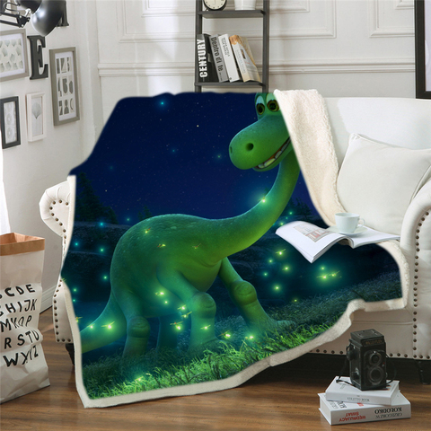 Mantas de dinosaurios de dibujos animados, Sábana de cama, funda de sofá de 150x200cm para sofá, viaje, casa, coche, cuna, avión, Cobertor ► Foto 1/6