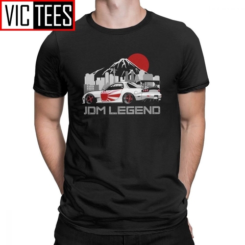 Hombre RX7 JDM T camisas coches japoneses gigante motor Camisetas cuello redondo Tops de manga corta algodón purificado camiseta ► Foto 1/6