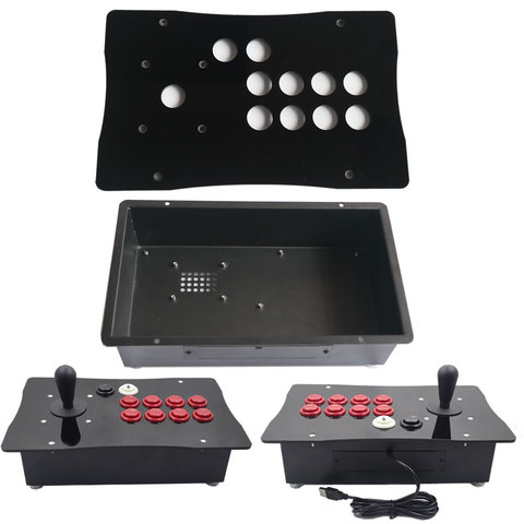 Caja de Metal y Panel acrílico de gran tamaño, Joystick, Arcade, competición, bricolaje, Happ ► Foto 1/6