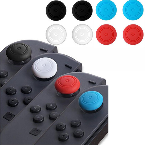 2 piezas de silicona pulgar Stick agarre tapas Gamepad Joystick analógico funda para Nintend Switch NS controlador de alegría-Con ThumbStick ► Foto 1/1