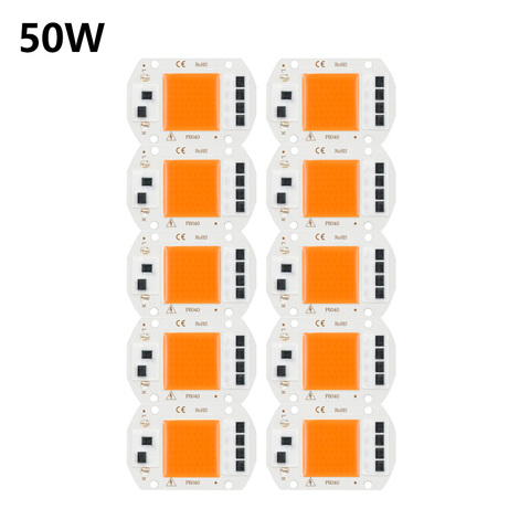 10 Uds. Luz de cultivo de plantas AC230V 5W 10W 20W 30W 50W chip LED COB phytolamp espectro completo para caja de tienda de cultivo iluminación acuática interior ► Foto 1/6